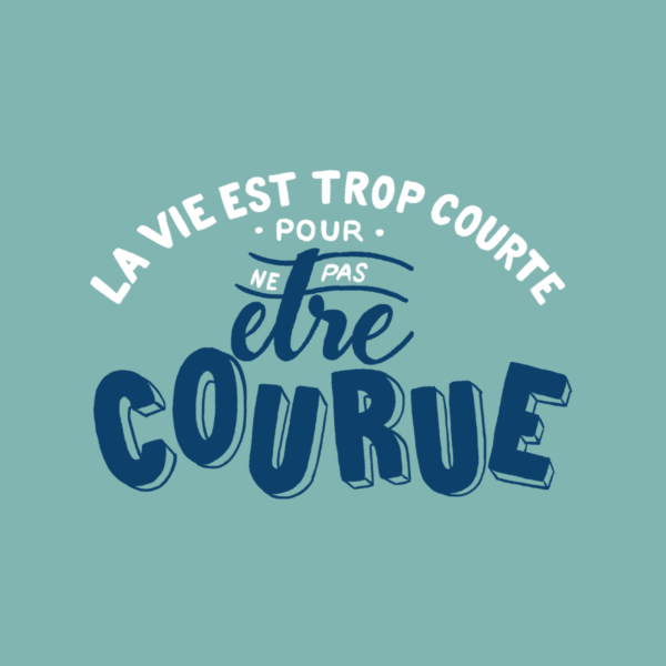 SWEATSHIRT UNISEXE LA VIE EST TROP COURTE POUR NE PAS ÊTRE COURUE – Image 2