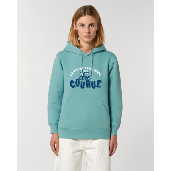 SWEATSHIRT UNISEXE LA VIE EST TROP COURTE POUR NE PAS ÊTRE COURUE – Image 5